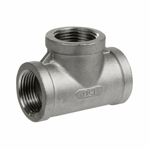 Smith Cooper 1.25 in. FPT x 1.25 in. Dia. FPT Stainless Steel Tee 4868311